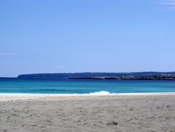 Tanga Strand -. Blick nach La Mola